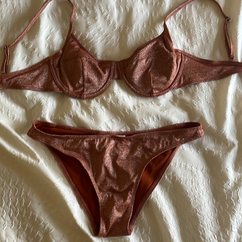 Simple Orange Bikini NEVER WORN